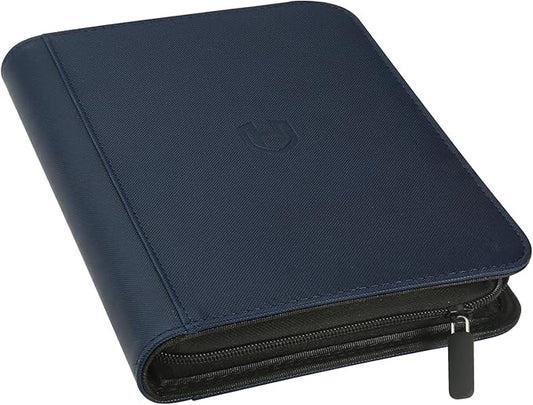 Card Binder 4 Pocket with Zipper, 288 Pockets Trading Card Holder Book, Premium PU Cover Zip Folder Binder, Side Loading Carrying Case Binder Album for TCG, MTG, Sports Cards, Game Cards