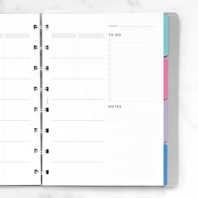 Filofax Lifestyle Refill, A5 Size, Notebook Refill, White Paper, Activity Planner, 56 Sheets (B132849)
