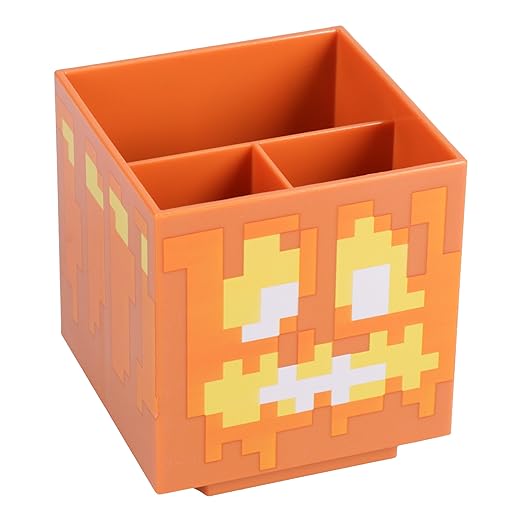 Paladone Minecraft Official Licensed Desktop Organizer Stationery Holder for Pencils Pens & Markers, Gamer Decor Desk Organization (Multi)