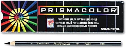 Prismacolor Premier Colored Pencil, Black Lead/Barrel, Dozen