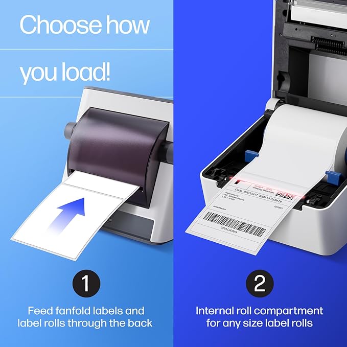 HP Direct Thermal Label Printer with Ethernet Connection – Industrial-Grade, Easy-to-Use, & High-Speed Shipping Label Printer (203 DPI)