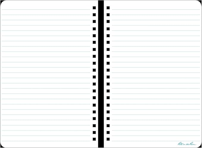 Rite in the Rain Weatherproof Side Spiral Notebook, 4.625" x 7", Yellow Cover, Journal Pattern (No. 393)