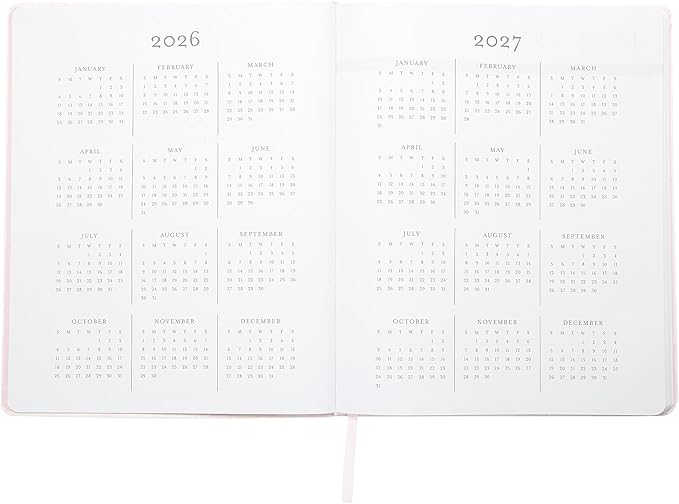 Laura Ashley 2026 Planner - Weekly and Monthly Planner - 8x10 and 6x8 Planning Notebook and Calendar Agenda, Size 8X10, Pink Damask