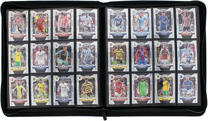 BCW 12-Pocket Zipper-Folio LX Trading Card Binder (Black) | Card Collection Binder with 480 Card Capacity | Archival Safe Pages | Secure Wrap-Around Zipper | Pocket Trading Card Holder Album