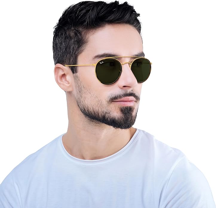 Ray-Ban Unisex Rb3647n Double Bridge Round Sunglasses