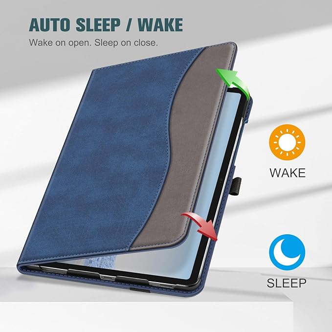 Fintie Case for Samsung Galaxy Tab S10 Lite/ S10 FE/ S9 FE 5G 10.9 Inch/Tab S9 11 Inch with S Pen Holder, Multi-Angle Viewing Protective Cover with Pocket, Auto Sleep/Wake, Denim Indigo