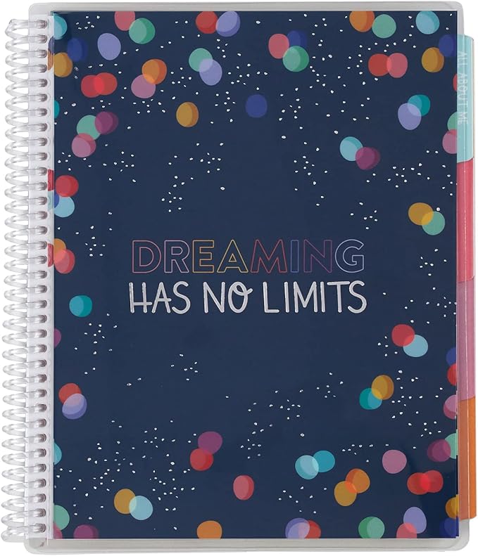 Erin Condren 7'' x 9'' 2nd Edition Kids Planner & Activity Book - Dreaming Has No Limits. 12 - Month Undated Planner