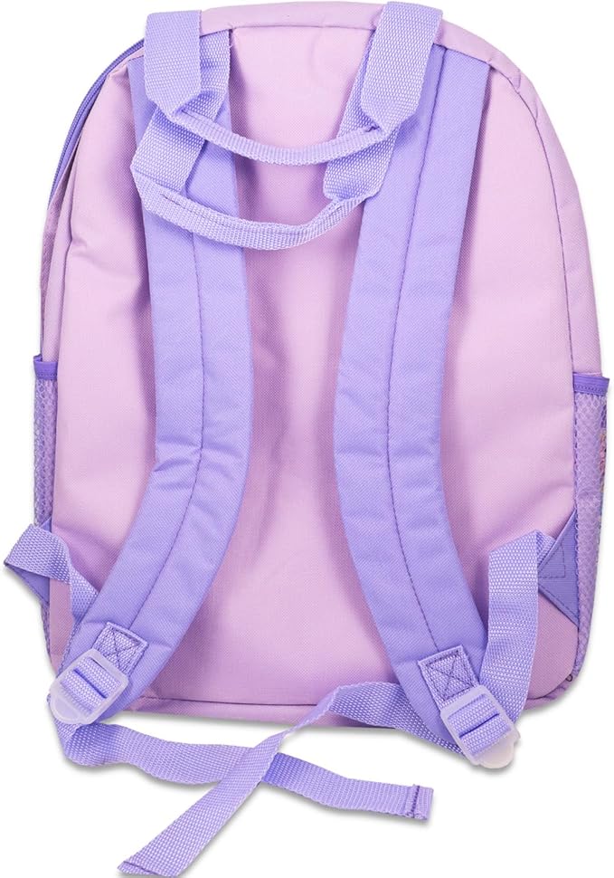 Disney Frozen Backpack for Girls - Bundle with Elsa and Anna Reflective Backpack and Lunch Including Frozen Stickers and More (Girls Backpack Elementary School)
