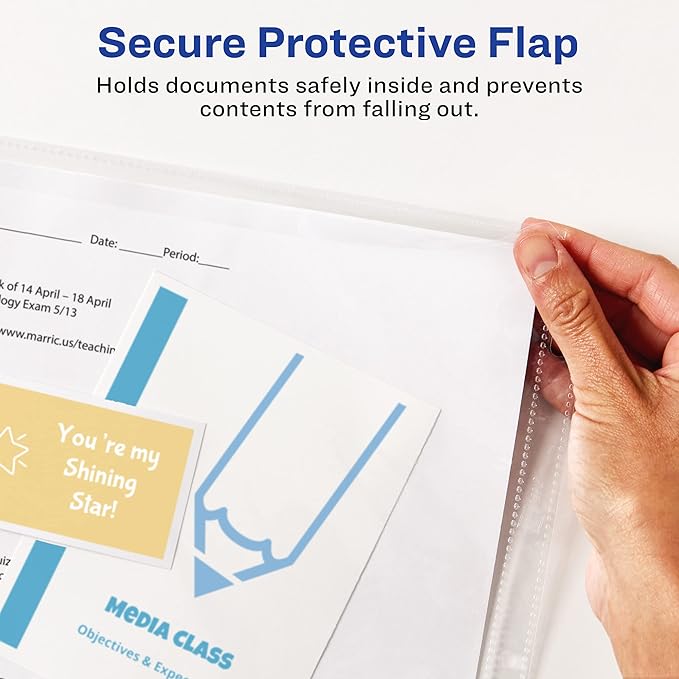 Avery Diamond Clear Top Sheet Protectors, Super Heavyweight Page Protectors for 3 Ring Binder, Clear Binder Sheet, 25 Count (Pack of 2) (86009)