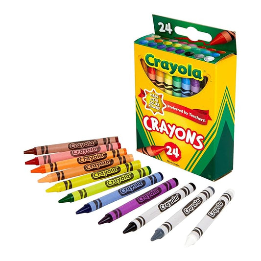 Crayola Crayons, Assorted Classic Colors, 24 Count