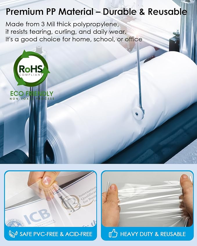 KTRIO Sheet Protectors 8.5 x 11 Inch, Clear Top Loading Page Protectors for 3 Ring Binder, Polypropylene Plastic Sleeves, Letter Size Document Protectors, Office & Home, 1000 Pack