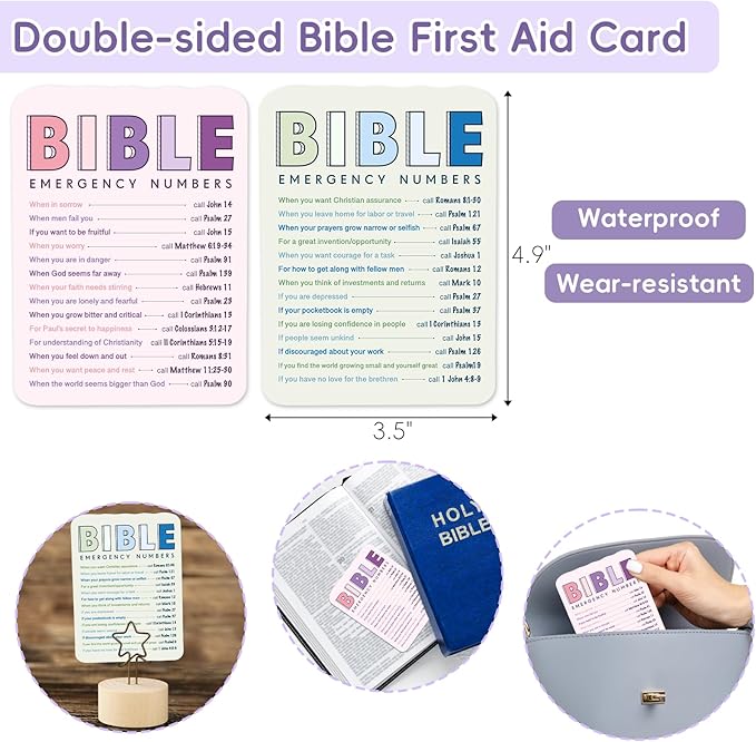 XKDOUS Bible Study Supplies Journaling Kit for Women, Bible Study Kit Journaling Supplies with Prayer Journal, Highlighters, Emergency Card, Pencil Case and More, Christian Gifts for Women, Purple