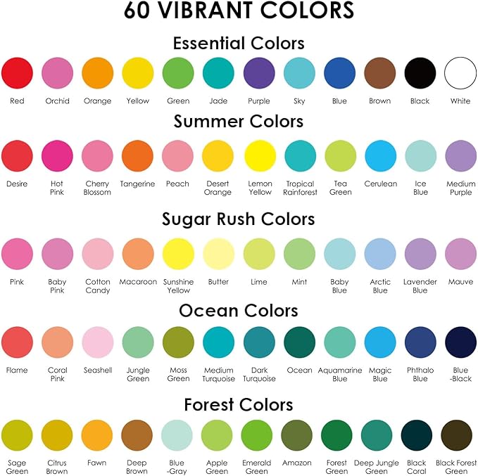 Grabie 12Colors Acrylic Gel Pens&Coloring Book, Medium Point Colored Gel Pens, Acrylic Gel Ink Pen Assorted Colored for Drawing, Note Taking, Bold&Bright Coloring Kit, Set of 12 (Ocean Colors)
