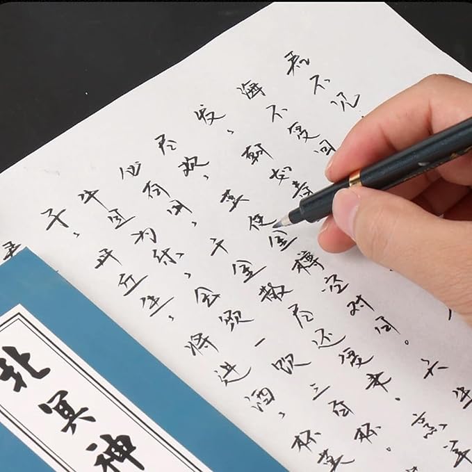 Maxmartt 3 Pcs Ink Pen Artist 3 Size Calligraphy Pen for Writing Drawing Chinese Japanese Calligraphy Shodo Brush Ink Pen Fineliner Pens Calligraphy Set for Beginners
