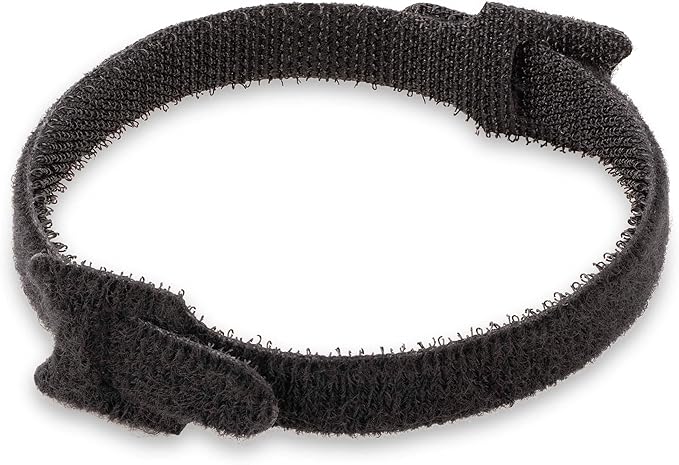 StarTech.com 6in Hook and Loop Cable Ties - 50 Pack - Black - Reusable Cable Straps - Adjustable and Flexible - Cord Organizer Tie/Wraps for Cable Management - Wire Loop Ties (B506I-HOOK-LOOP-TIES)