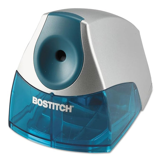 Bostitch Office Electric Pencil Sharpener, Heavy Duty Powerful Stall-Free Motor, High Capacity Shavings Tray, for Office or Classroom, Blue