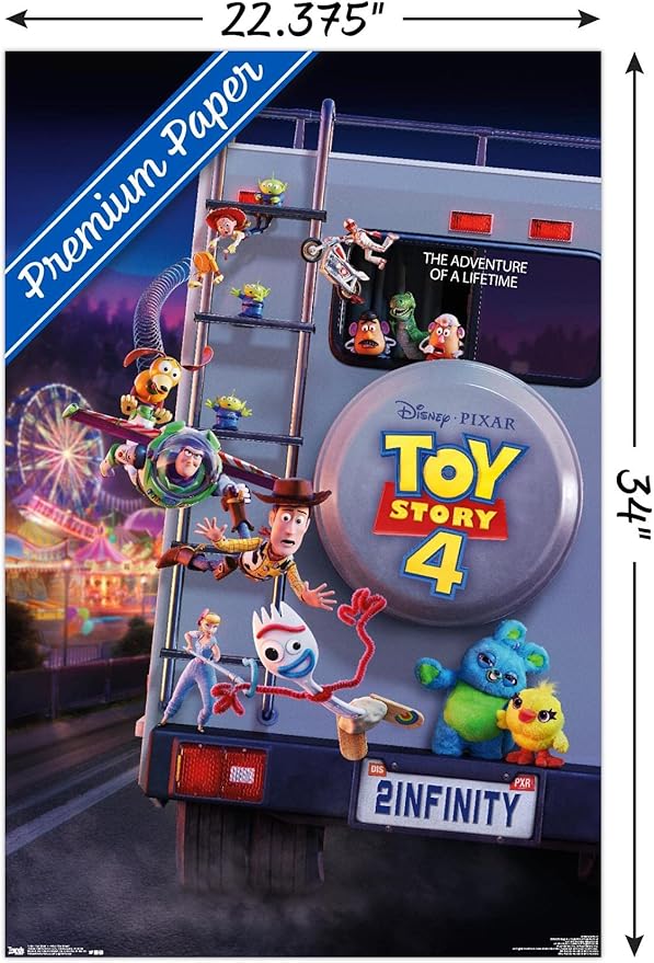 Trends International Disney Pixar Toy Story 4 - Final One Sheet Wall Poster, 22.375" x 34", Premium Unframed Version
