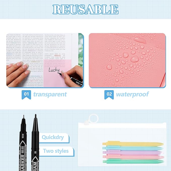 Jutom 38 Pcs Bible Journaling Study Kit for Women, Book Annotation Supplies with Highlighters Pens, Tabs, Sticky Notes, Markers for Christian Office Bible Study Supplies(Pastel Color,Square)