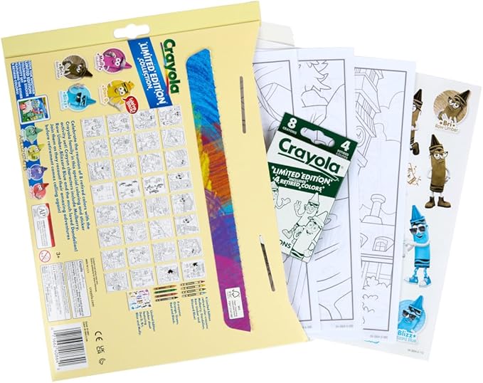 Crayola Retired Colors Coloring & Activity Set, Retired Crayons & Stickers, 32 Pgs, Gift for Kids Ages 3+ (Pack of 2)