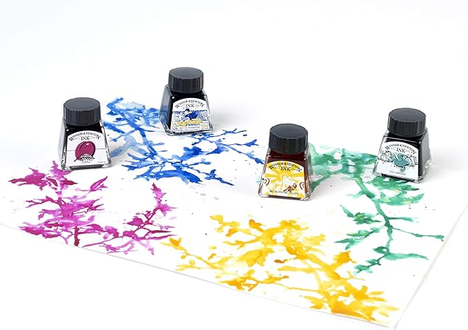 Winsor & Newton Drawing Ink, 14ml Bottle, Cobalt