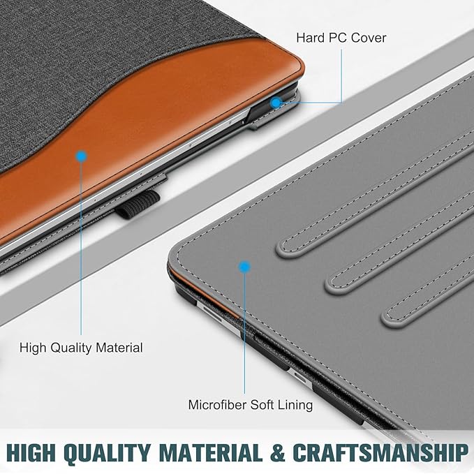 Fintie Case for Samsung Galaxy Tab S10 Lite/ S10 FE/ S9 FE 5G 10.9 Inch/Tab S9 11 Inch with S Pen Holder, Multi-Angle Viewing Protective Cover with Pocket, Auto Sleep/Wake, Denim Gray