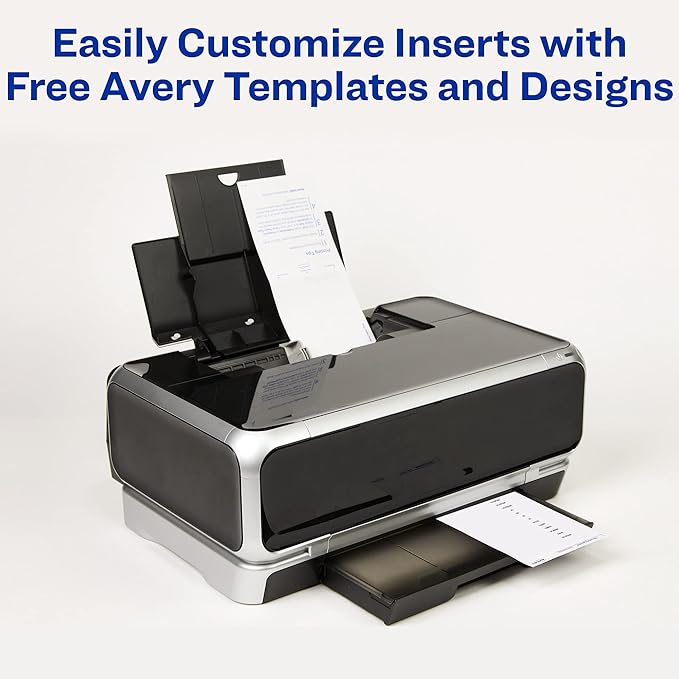 Avery Index Tabs with Printable Inserts, 1-1/2", Self-Adhesive, 25 Tabs Total (16230)