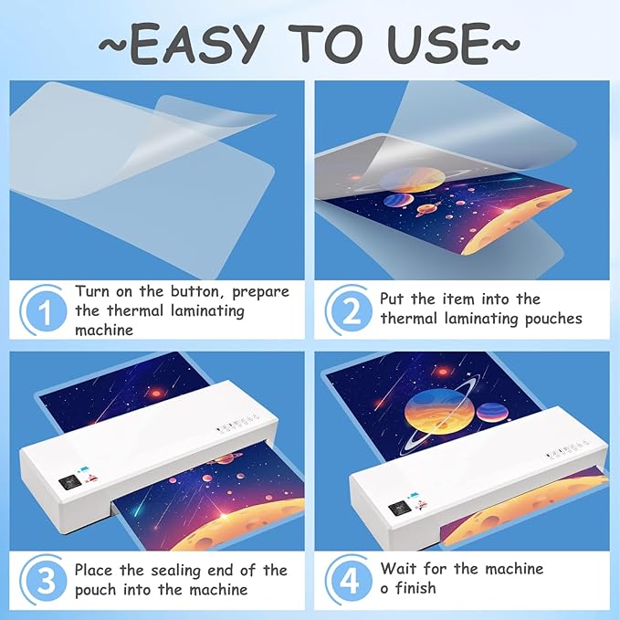 Clear Thermal Laminating Pouches 5mil Letter Size Plastic Laminator Sheets 9 x 11.5 Inch (5 mil 500 pcs)