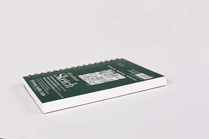 Strathmore 400 Series Sketch Pad, Recycled Paper, 9x12 inch, 100 Sheets - Artist Sketchbook for Drawing, Illustration, Art Class Students