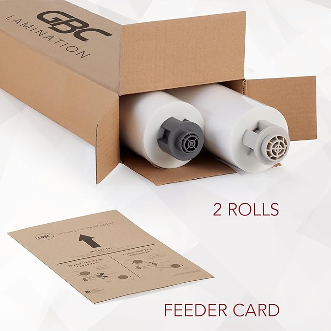 GBC Thermal Laminating Film, Rolls for Ultima 65 EZLoad, Nap I, 1.5 mil, 25" x 500', 2-Pack (3000004EZ)
