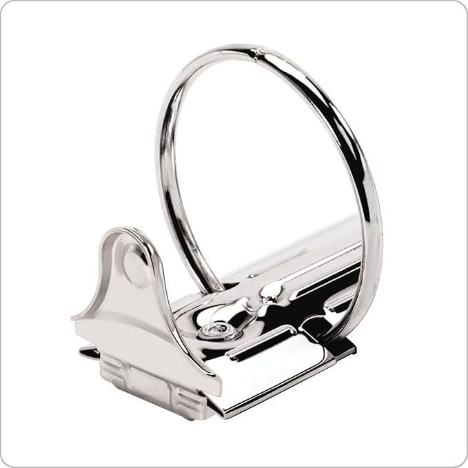 Cardinal 3 Ring Binder, Durable 1.5 Inch Performer ClearVue Binder, Round Rings, 350-Sheet Capacity, Customizable ClearVue Covers, PVC-Free, Black (67325) (Pack of 12)