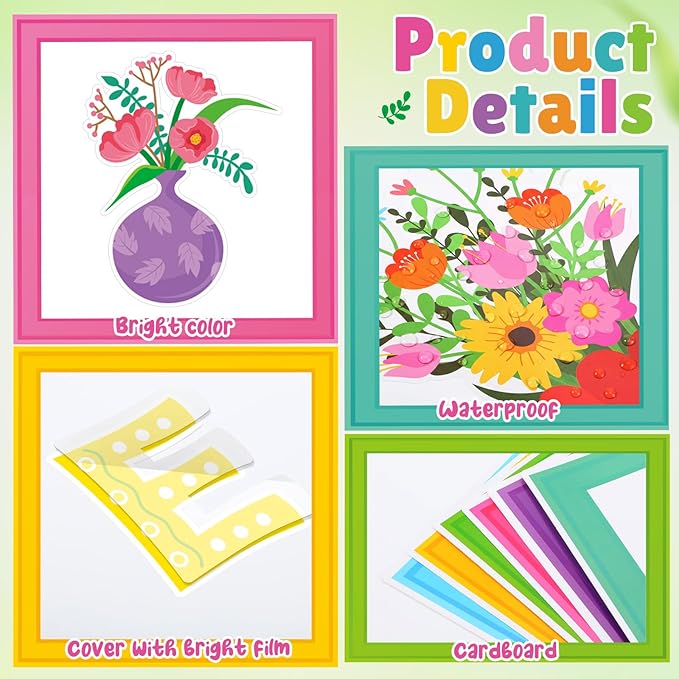 Qilery Spring Healthy Habits Bulletin Board Set Classroom Decorations - Motivational Nutrition Paper Cutouts for Elementary School Nurse Office - Educational Positive Wall Decor for Teachers & Library