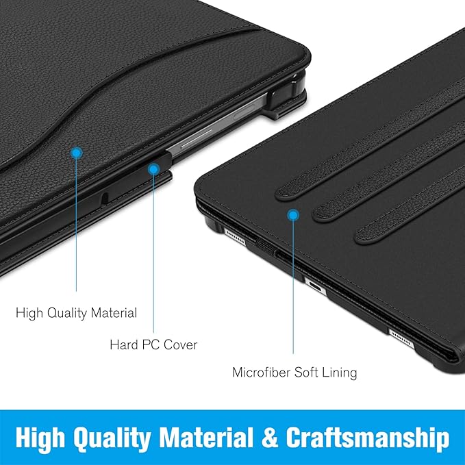 Fintie Case for Samsung Galaxy Tab S8 2022/Tab S7 2020 11 Inch (Model SM-X700/X706/T870/T875/T878) with S Pen Holder, Multi-Angle Viewing Stand Cover with Pocket Auto Sleep/Wake, Black