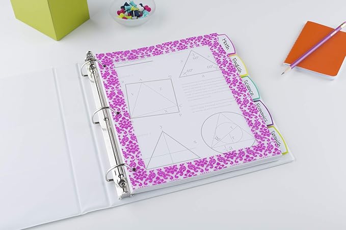 Avery Ultralast Big Tab Plastic Dividers, 5 Tabs, 1 Set, Assorted Designs (24902)