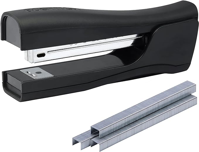 Bostitch Office Dynamo 4 in 1 Standup Stapler, 20 Sheet Capacity, Integrated Pencil Sharpener, Staple Remover & Staple Storage, Black