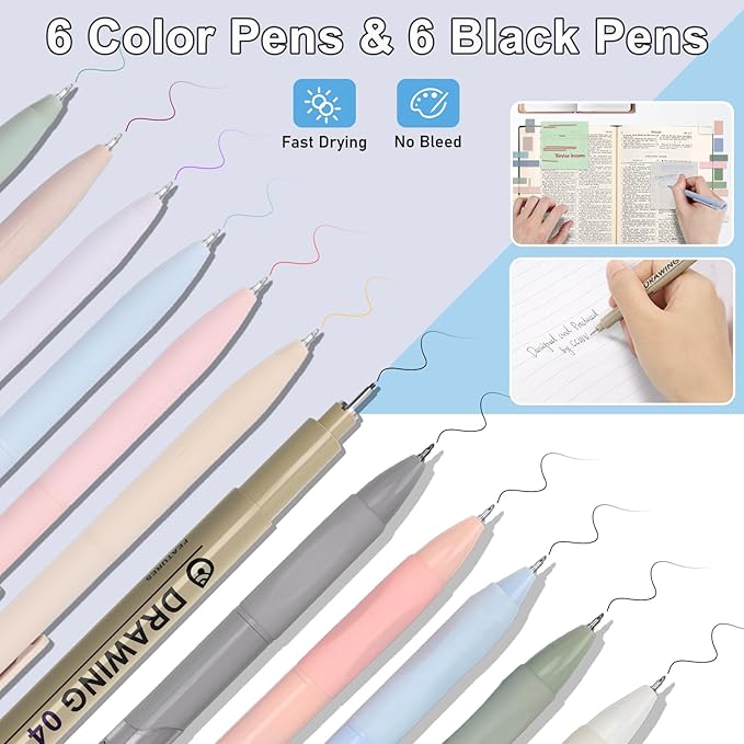 54Pcs Bible Study Supplies, Bible Journaling Kit with Pencil Case, Notebook, No Bleed Highlighters, Pens, Laminated Tabs & More, Note Taking Supplies, Valentines Day Gifts for Women, Pink