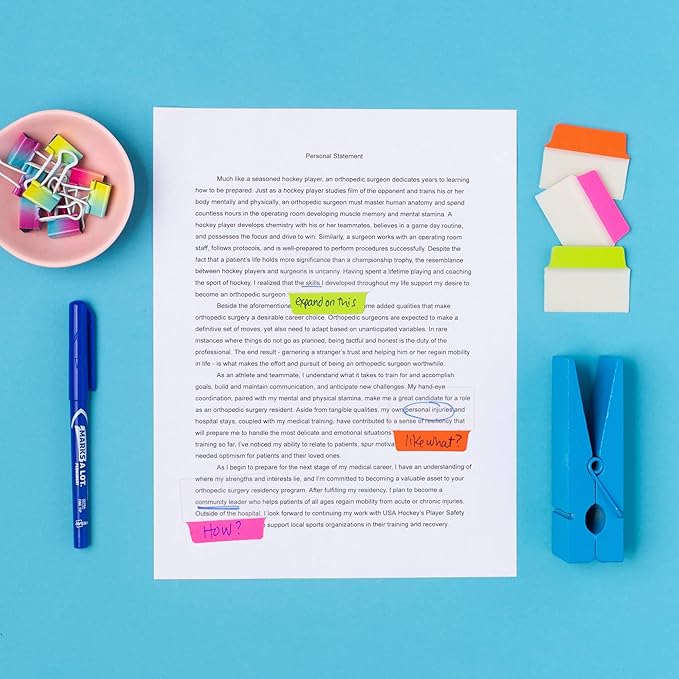 Avery Multiuse Ultra Tabs, 2" x 1.5", 2-Side Writable, Neon Pink/Green/Orange, 48 Repositionable Tabs (74756)