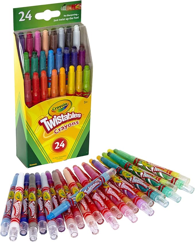 Crayola 52-9724 Mini Twistables Crayons 24 Piece Assortment