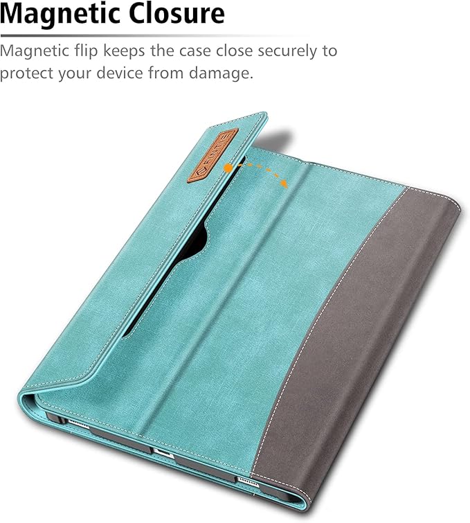 Fintie Case for Samsung Galaxy Tab S8/Tab S7 11 Inch (Model SM-X700/X706/T870/T875/T878) with Built-in S Pen Holder, Multiple Angle Portfolio Business Cover with Pocket Auto Sleep/Wake, Turquoise