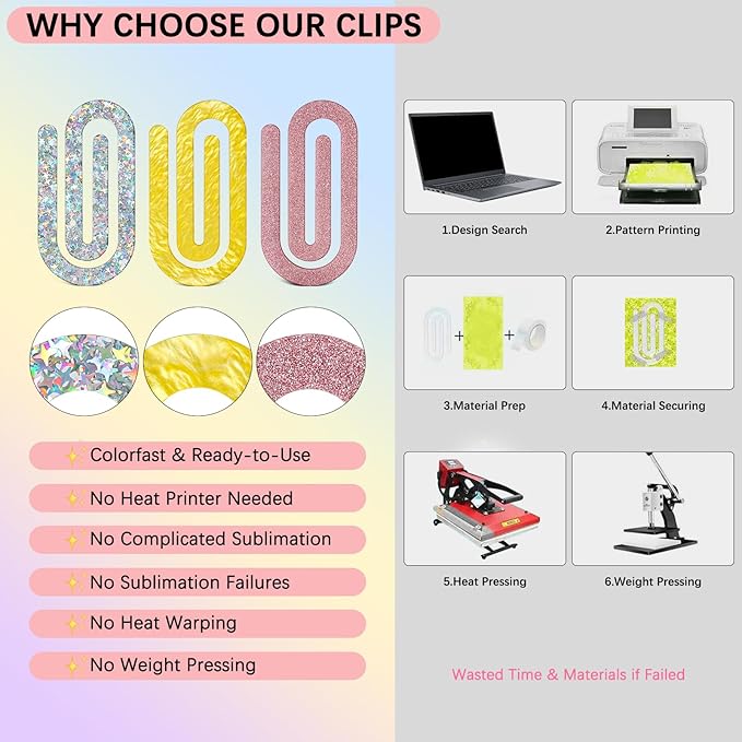 24 Pcs Jumbo Acrylic Paper Clips, 4"x2" Large Plastic Paper Clips, Bright Colors, Classroom & Office Supplies, Back to School Gifts for Students & Teachers, Desk Org & DIY Charms & Accents & Bookmarks