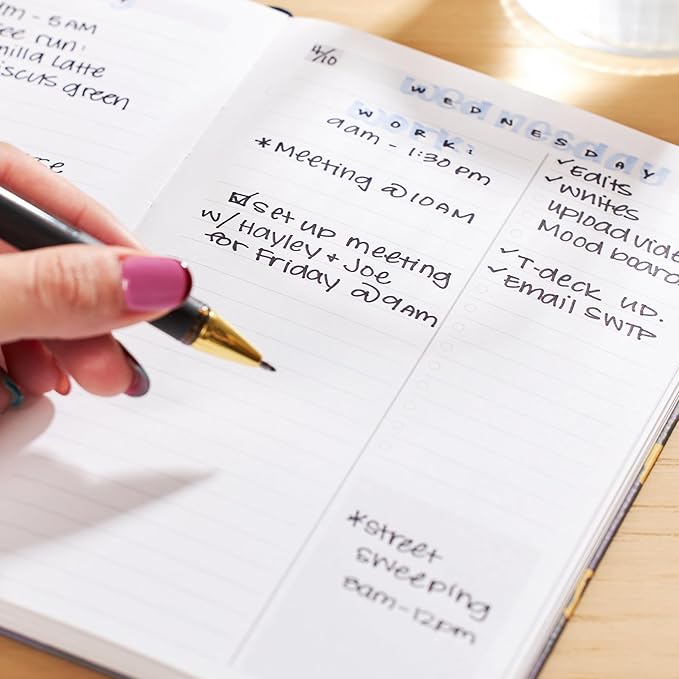 Erin Condren Print Softbound Productivity Notebook - 124 pages, 80 lb. of Premium Paper, College Ruled Lines, Checklist for List-Making - 5" x 8.25", Watercolor Leopard