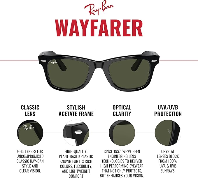 Ray-Ban Rb2140 Original Wayfarer Gradient Square Sunglasses