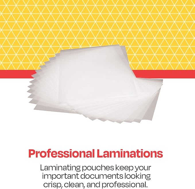 School Smart Laminating Pouches, 18 x 24 Inches, 3 mil Thick, Pack of 50