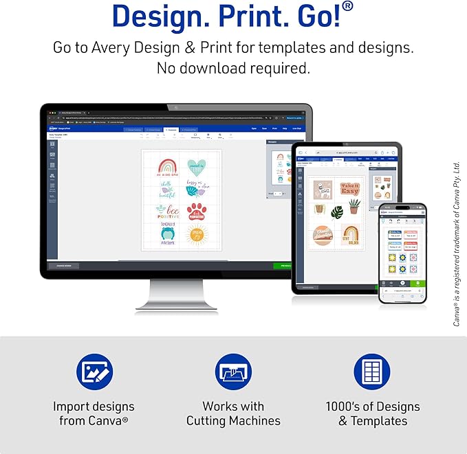 Avery Printable Sticker Paper, 8-1/2" x 11", Full-Sheet Labels, Neon Green Labels, Laser/Inkjet Printable, 10 Total, Great for Packaging and Stickers