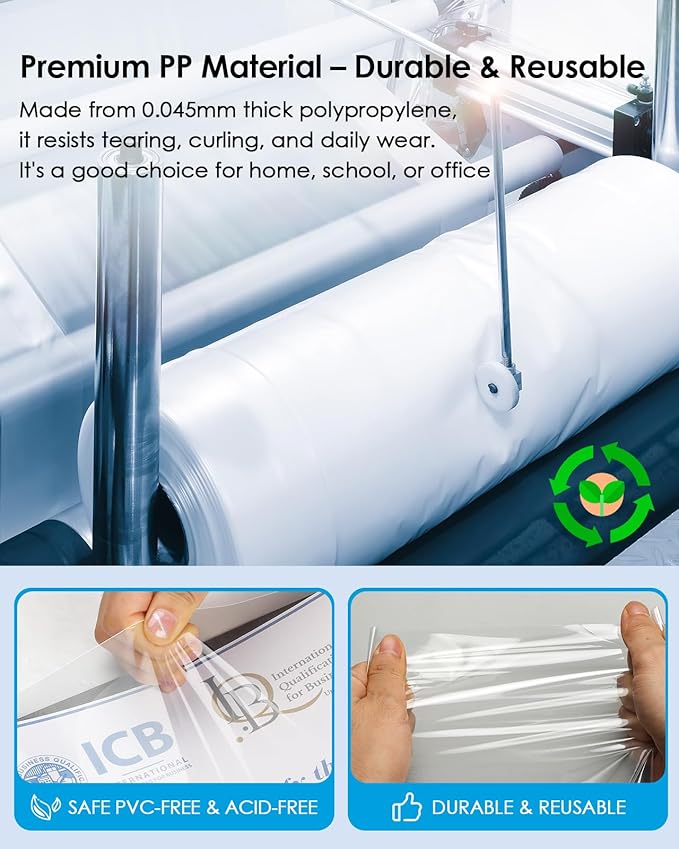 KTRIO Sheet Protectors for 3 Ring Binder 500 Pack, Clear Page Protectors 8.5 x 11, Plastic Binder Sleeves for Paper, Top Loading, Office Home School