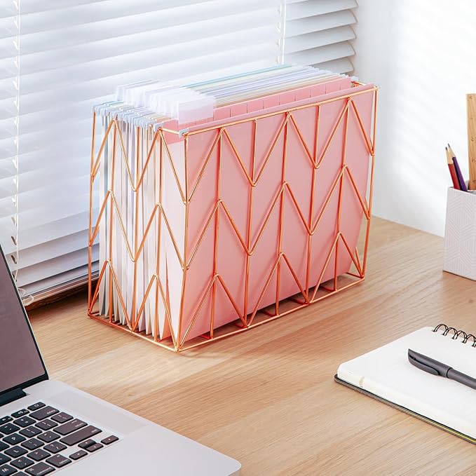 Y YOMA 24 Pack Colored Hanging File Folders Letter Size Decorative Hanging Folder Cute Pretty File Folder for Filing Cabinet Drawer Office Home with 1/5-Cut Adjustable Tabs, Soft Color