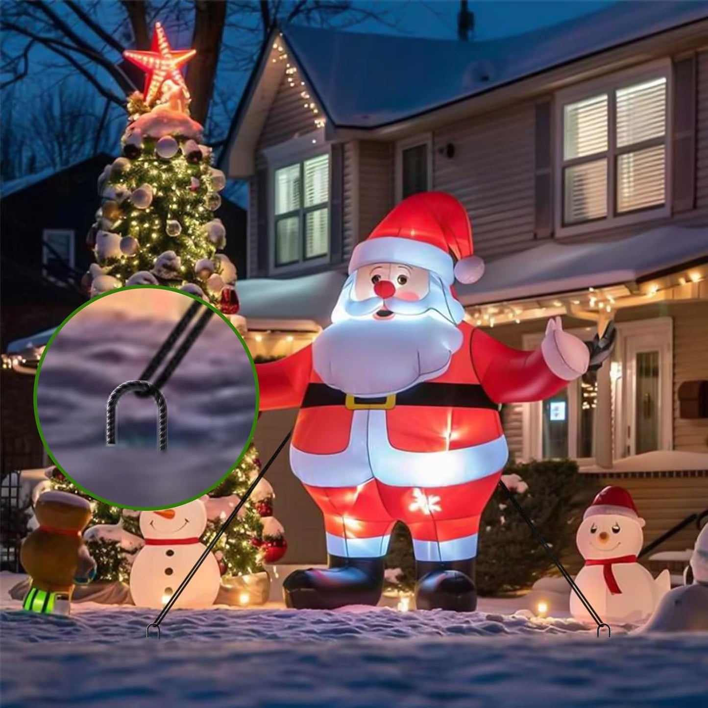 AAGUT 16 Inch Rebar Stakes 3/8" J Hook (16pcs) Heavy Duty Steel Ground Anchors Tent Stakes Ground Stakes with Chisel Point End for Chain Link Fence, Black