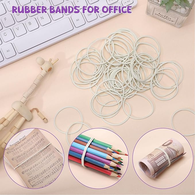 350 Pcs Paper Clips Assorted Sizes, Colored Binder Clip Paper Clamps Office Clips Set Push Pins Rubber Bands Teacher Supplies for Classroom Office Easter Gifts