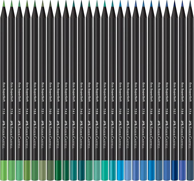 Faber-Castell Colored Pencils, Supersoft EcoPencil, 1207100SOFT, 100 Colors