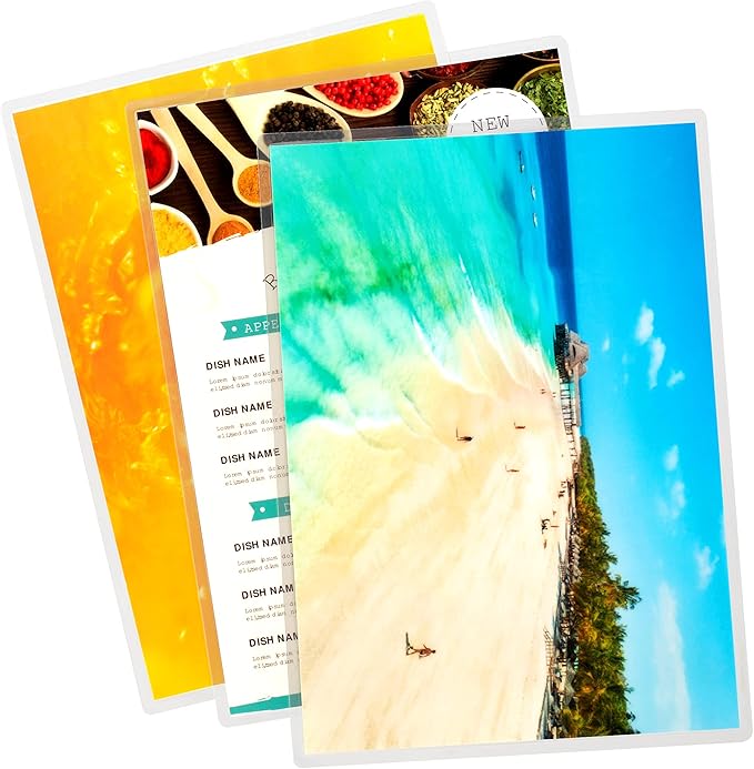 SINCHI Thermal Laminating Pouch, 10 mil per Side, 11.5x17.5-Inches Menu Size, 25pcs Pack, Ultra Clear & Sturdy Laminating Sheets