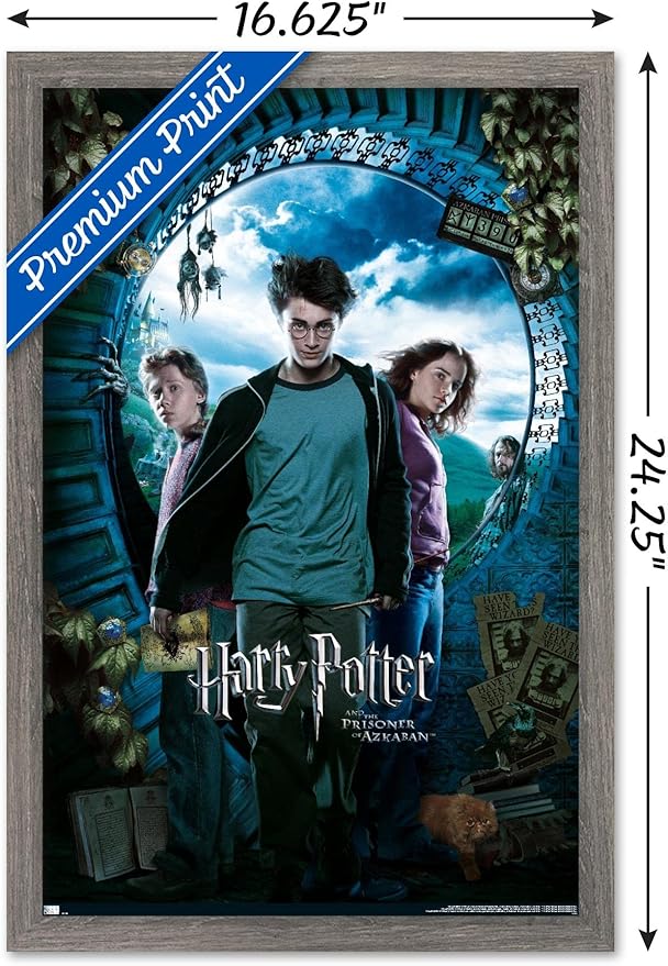 Trends International Harry Potter and the Prisoner of Azkaban - Sky One Sheet Wall Poster, 14.72" x 22.37", Barnwood Framed Version